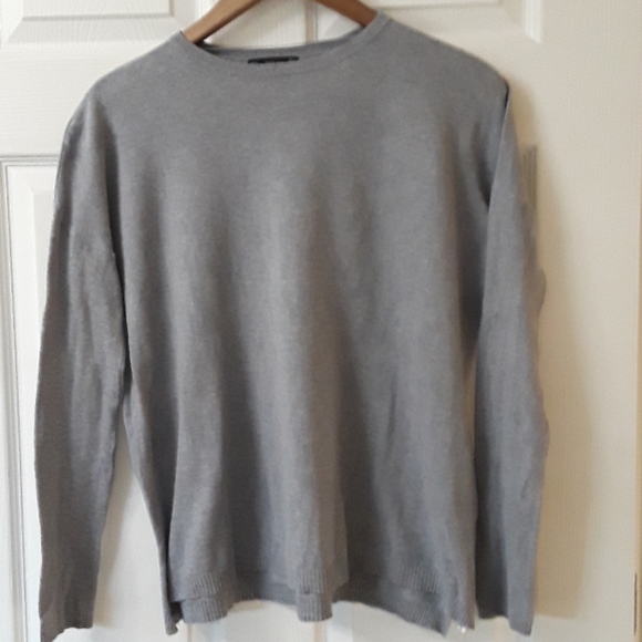 Zara Sweaters - Zara Knit Sz S Crewneck Gray Cotton Blend …